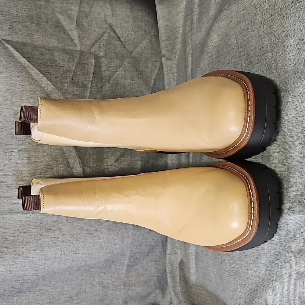 Sam Edelman Women's Laguna Chelsea Boot w/ Elastic Panel, Tan, Size 9.5 M (#584)